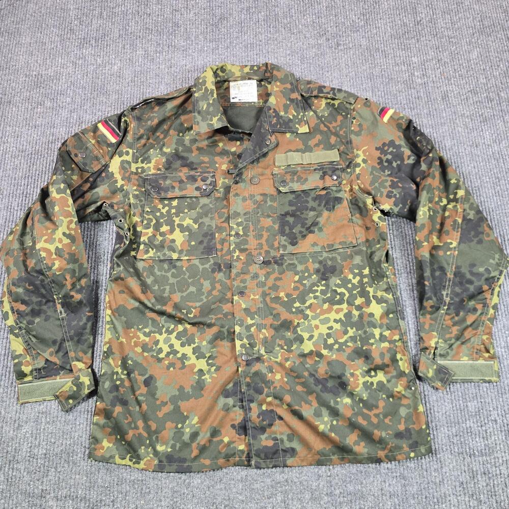 Vintage Kohler GmbH Jacket Mens Large Flecktarn Camo Canvas German Army Field